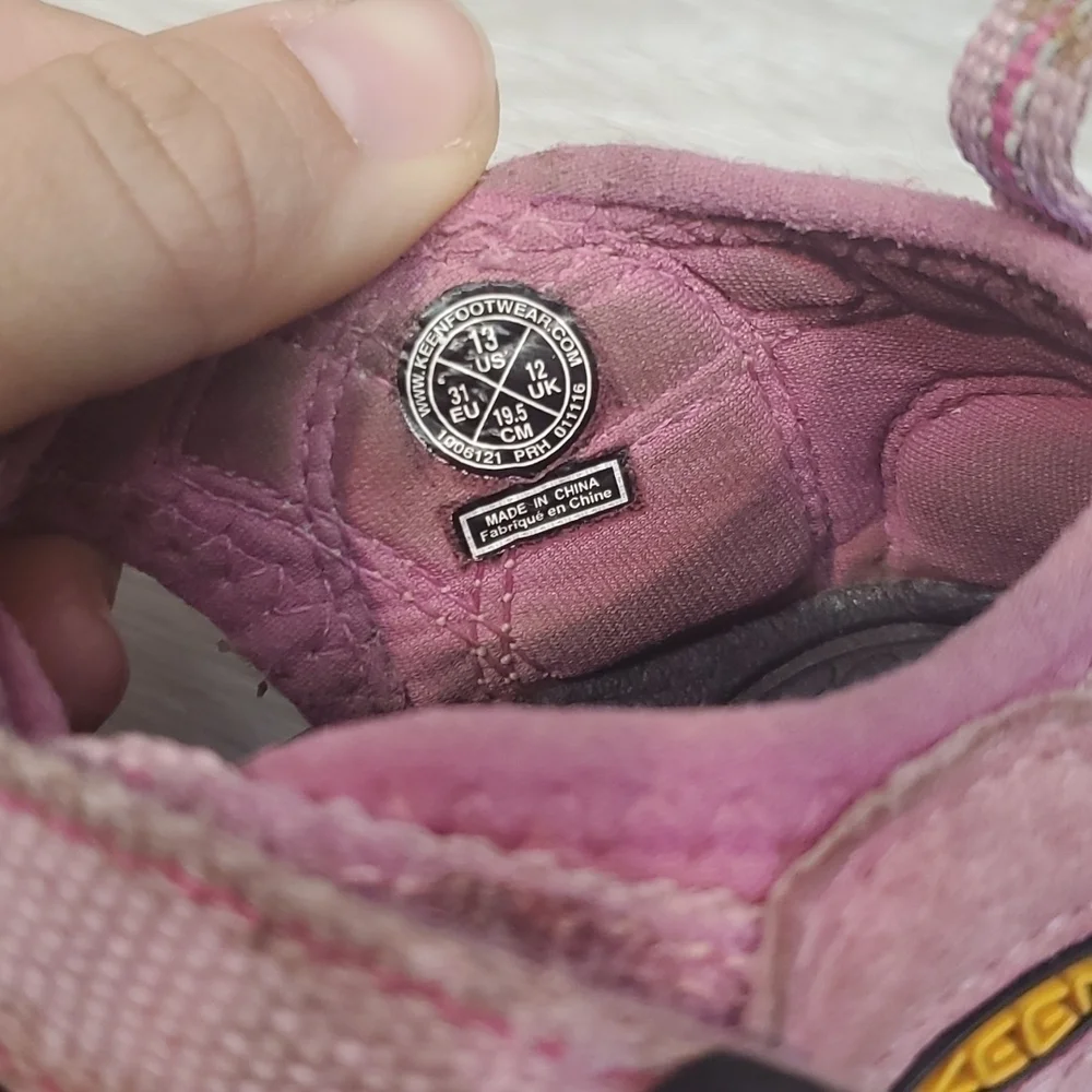 Keen Kids Girls Waterproof Hiking Sandals shoes sz 13